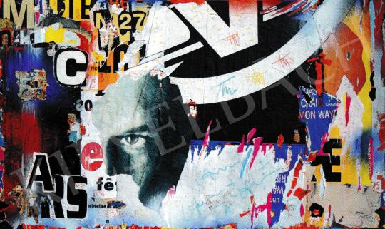  József Kádár - Collage painting